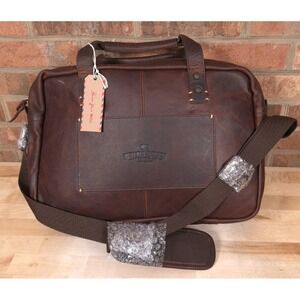 Buffalo Jackson Trading Co. Walker Leather Duffle Bag Vintage Oak